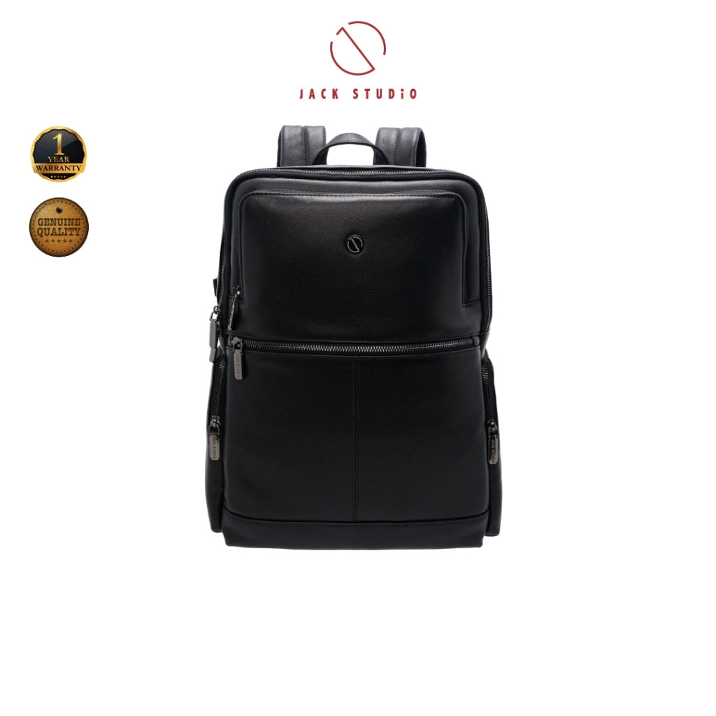 Jack Studio Genuine Cow Leather Bussiness Casual Backpack - BAB 30817