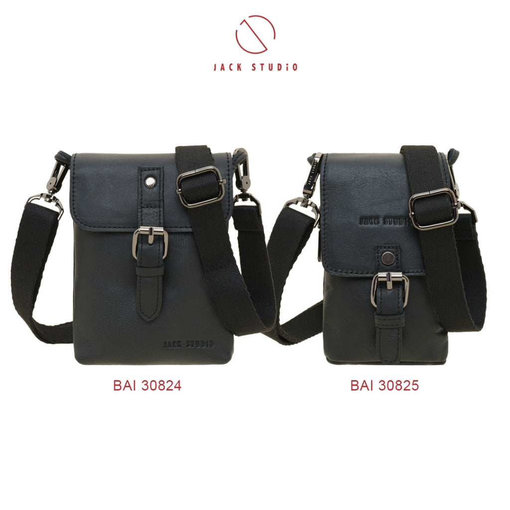 Jack Studio Top Grain Leather 2 Size Sling Phone Bag - BAI 30824 /30825 - Jack Studio Marketing Sdn Bhd