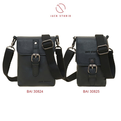 Jack Studio Top Grain Leather 2 Size Sling Phone Bag - BAI 30824 /30825 - Jack Studio Marketing Sdn Bhd