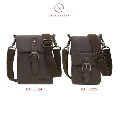 Jack Studio Top Grain Leather 2 Size Sling Phone Bag - BAI 30824 /30825 - Jack Studio Marketing Sdn Bhd