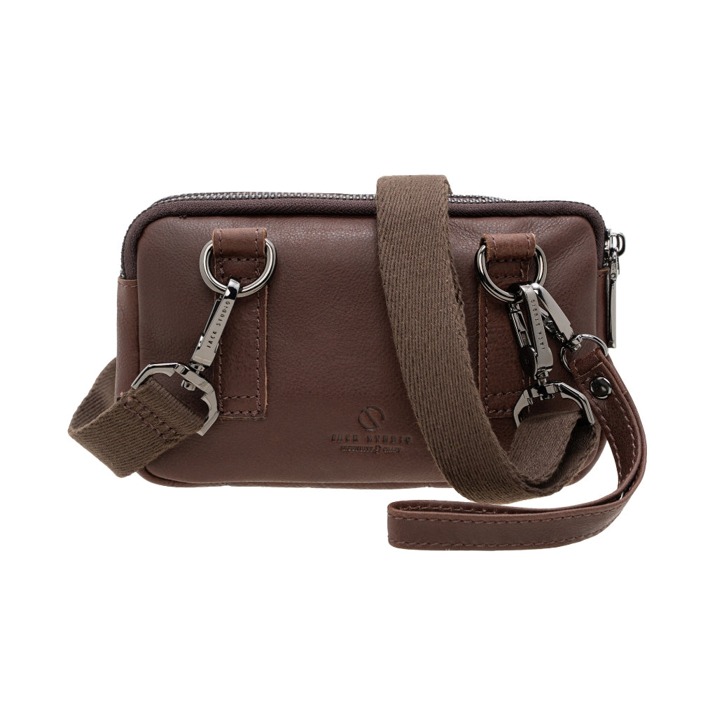 Jack Studio Full Grain Cow Leather Small Sling Crossbody Clutch Buckle Men’s Bag - BAC 40314 - Jack Studio Marketing Sdn Bhd