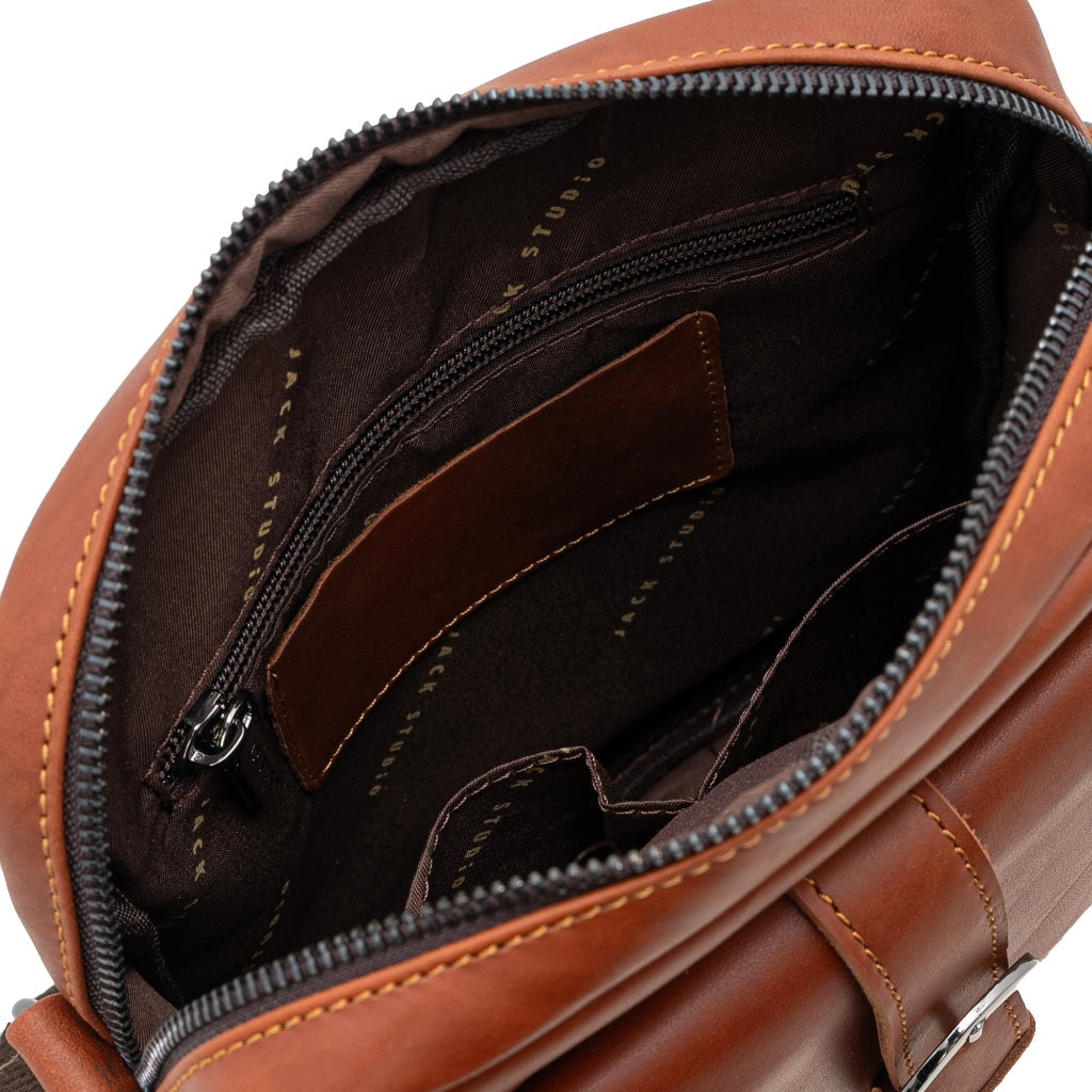 Jack Studio Genuine Cow Leather 2 Size Sling Crossbody Bag - BAC 40317/40318 - Jack Studio Marketing Sdn Bhd