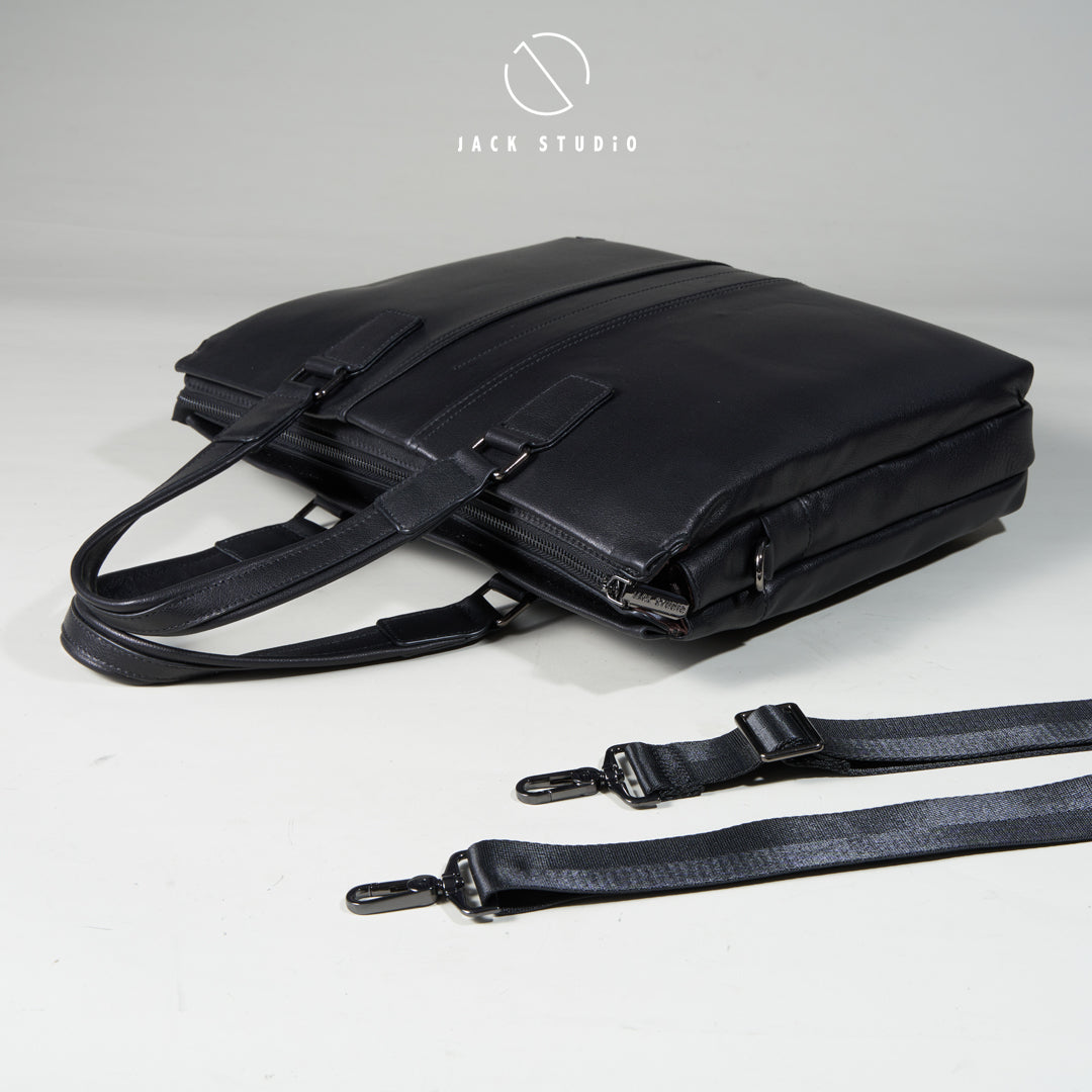 Jack Studio Genuine Cow Leather 2-Way Style Bussiness Casual Sling Bag - BAB 30819 - Jack Studio Marketing Sdn Bhd