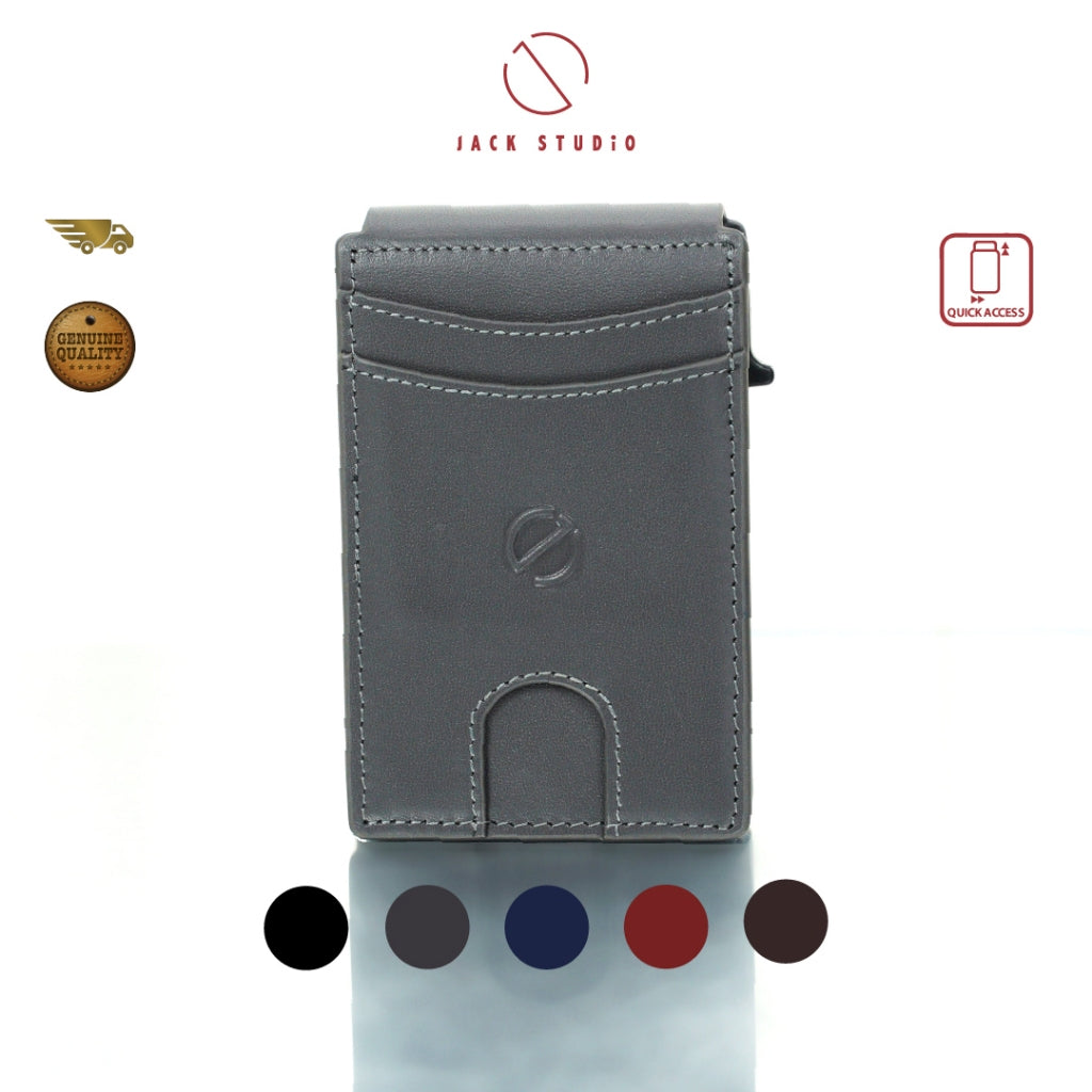 Jack Studio Genuine Cow Leather Men’s Card Holder Sleek Design - JWD 40177 - Jack Studio Marketing Sdn Bhd