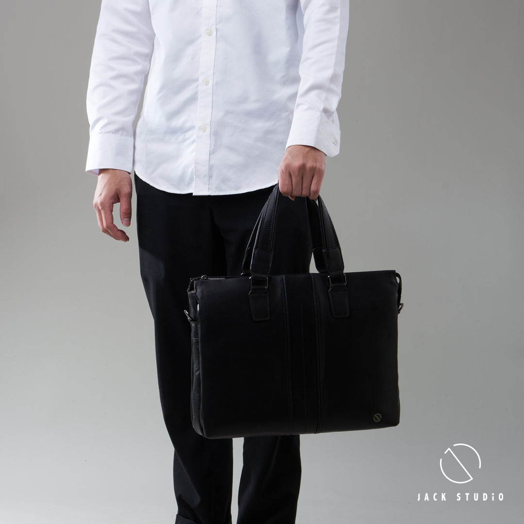Jack Studio Genuine Cow Leather 2-Way Style Bussiness Casual Sling Bag - BAB 30819 - Jack Studio Marketing Sdn Bhd