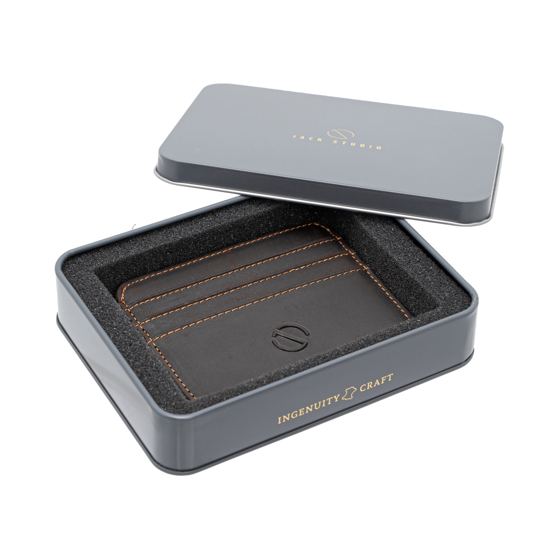 Jack Studio Full Grain Crazy Horse Leather Slim Card Holder - JWD 20857 - Jack Studio Marketing Sdn Bhd