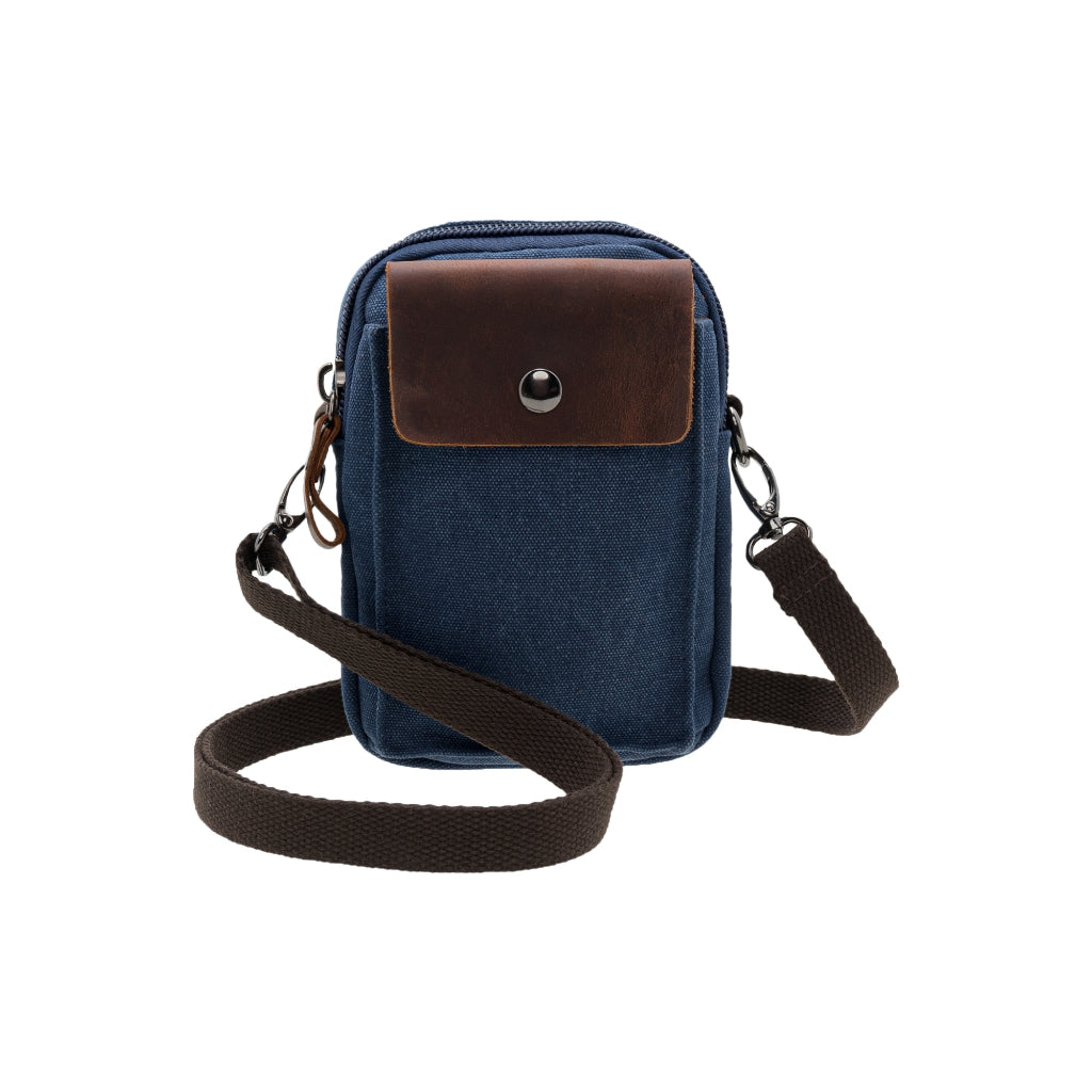 Jack Studio Unisex Mini Canvas Leather Sling Bag / Waist Belt Bag - BAD 40101 - Jack Studio Marketing Sdn Bhd