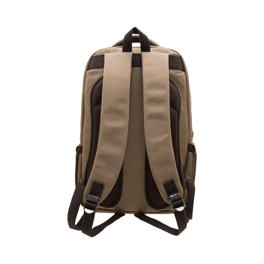 Jack Studio Free Engrave Name Canvas Leather  Backpack Bag Galas - BAD 40107 - Jack Studio Marketing Sdn Bhd