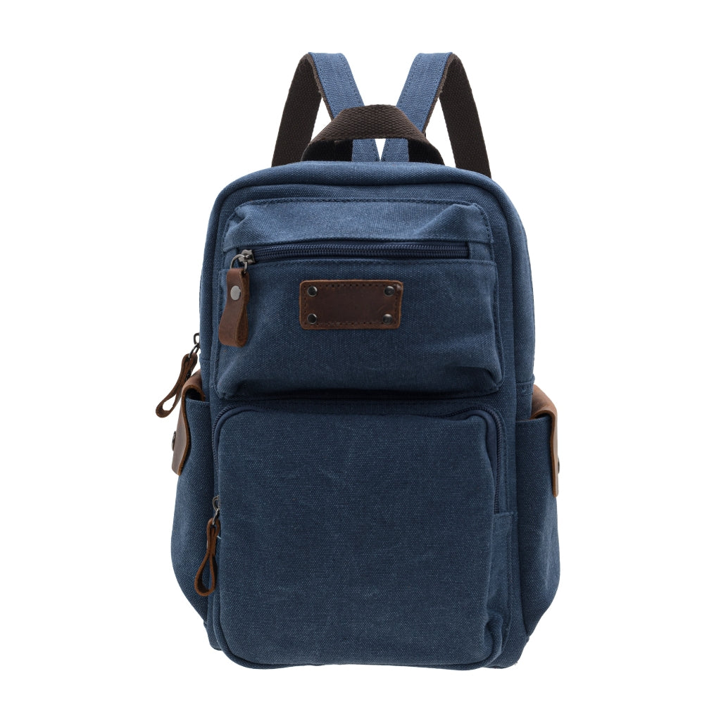 Jack Studio Canvas Leather Shoulder Sling Chest Bag Backpack - BAD 40105 - Jack Studio Marketing Sdn Bhd