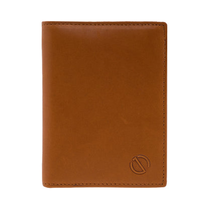 Jack Studio Vegetable Tanned Cow Leather Vertical Wallet with RFID Protection - JWC 31052 - Jack Studio Marketing Sdn Bhd