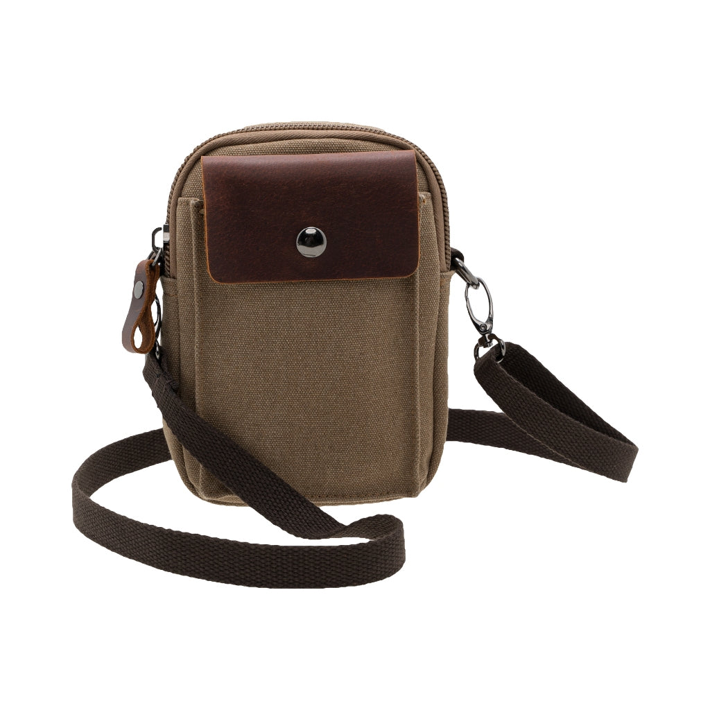 Jack Studio Unisex Mini Canvas Leather Sling Bag / Waist Belt Bag - BAD 40101 - Jack Studio Marketing Sdn Bhd