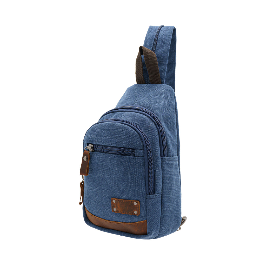 Jack Studio Unisex Canvas Leather Convertible 2-Way Shoulder Sling and Backpack - BAD 30513 - Jack Studio Marketing Sdn Bhd