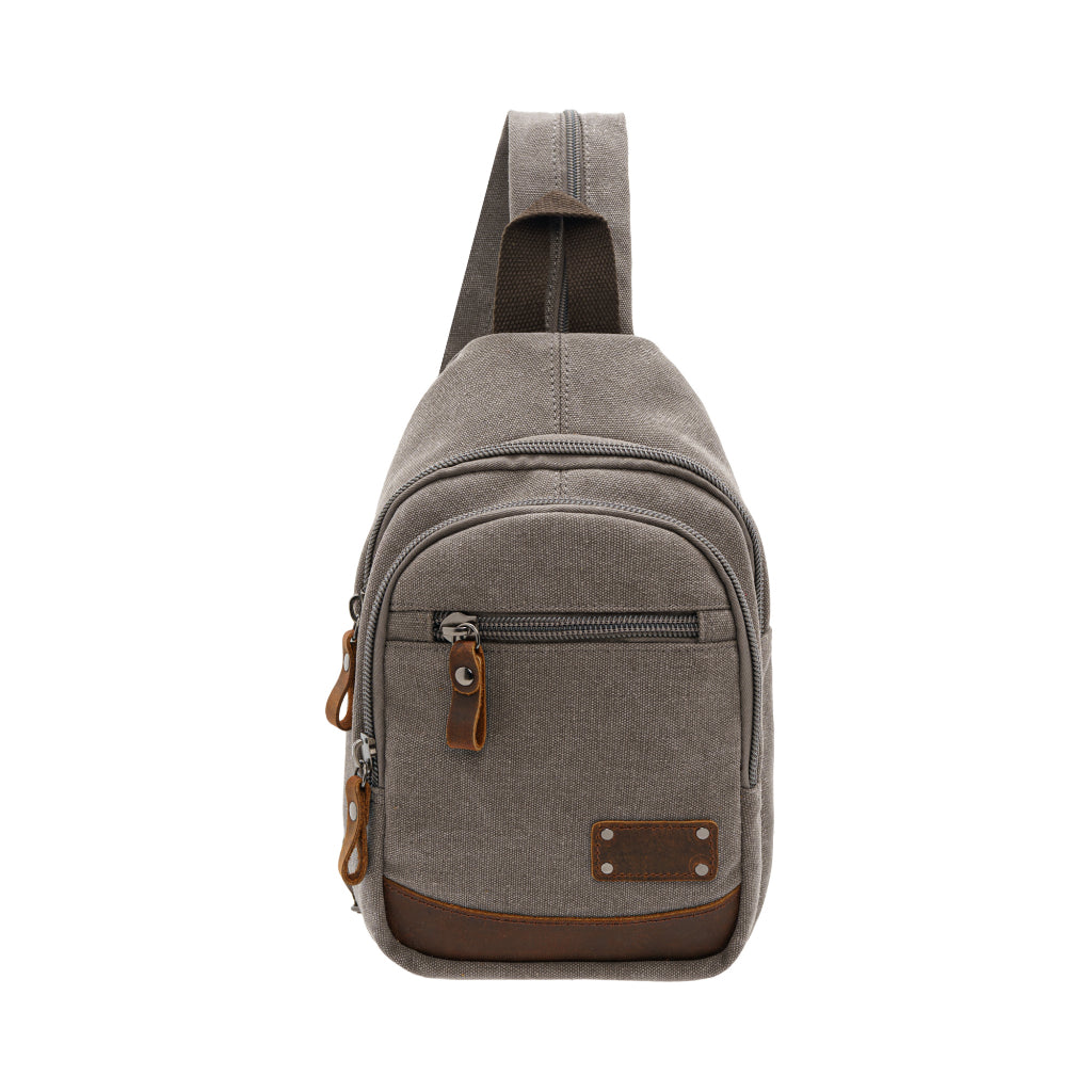 Jack Studio Unisex Canvas Leather Convertible 2-Way Shoulder Sling and Backpack - BAD 30513 - Jack Studio Marketing Sdn Bhd