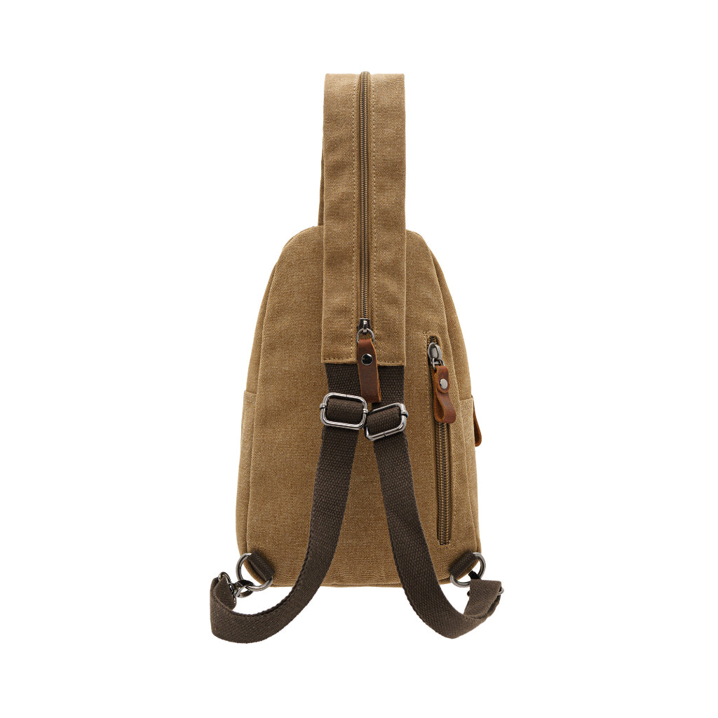 Jack Studio Unisex Canvas Leather Convertible 2-Way Shoulder Sling and Backpack - BAD 30513 - Jack Studio Marketing Sdn Bhd