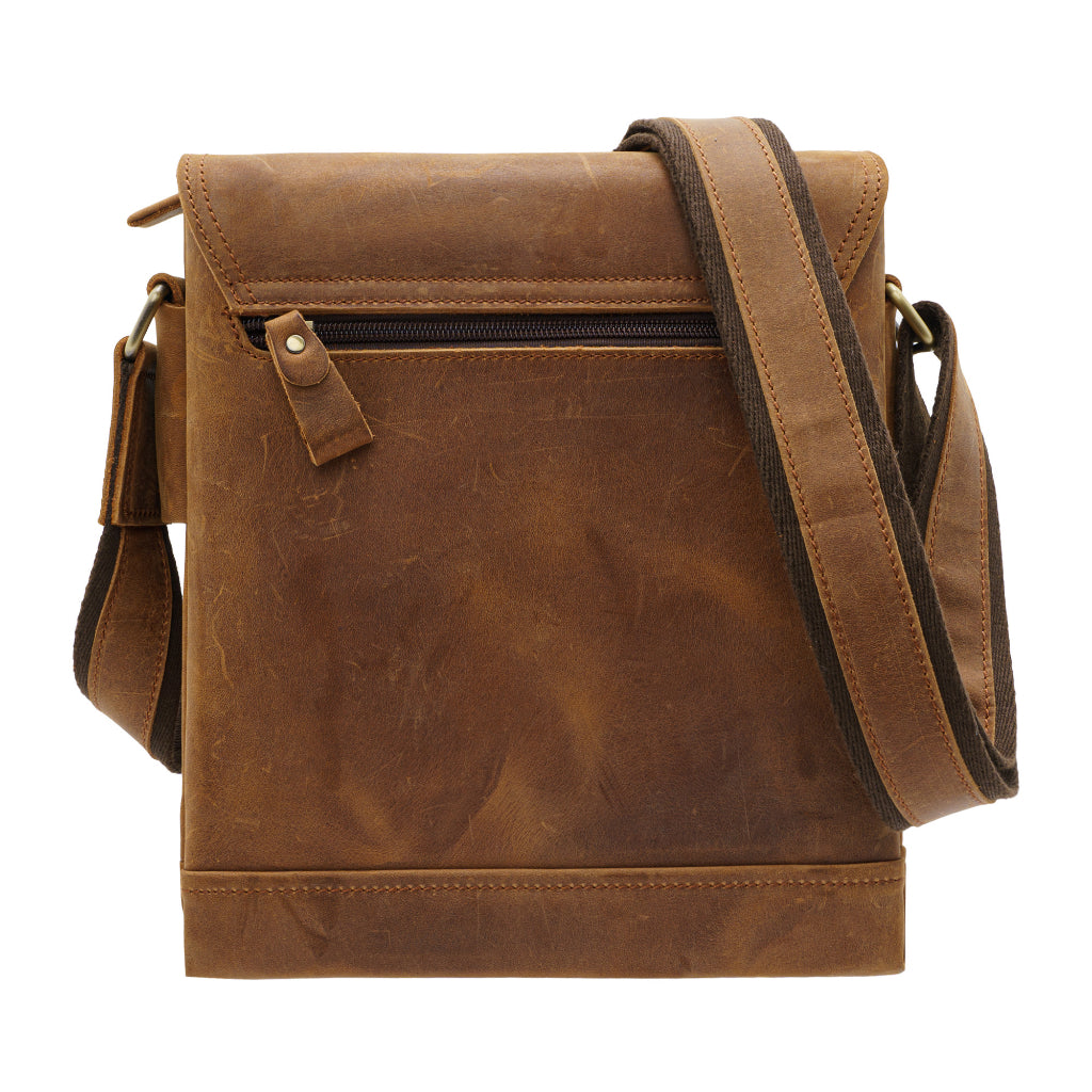 Jack Studio Full Grain Crazy Horse Leather Casual Sling Crossbody Bag For Men - BAC 30838 - Jack Studio Marketing Sdn Bhd