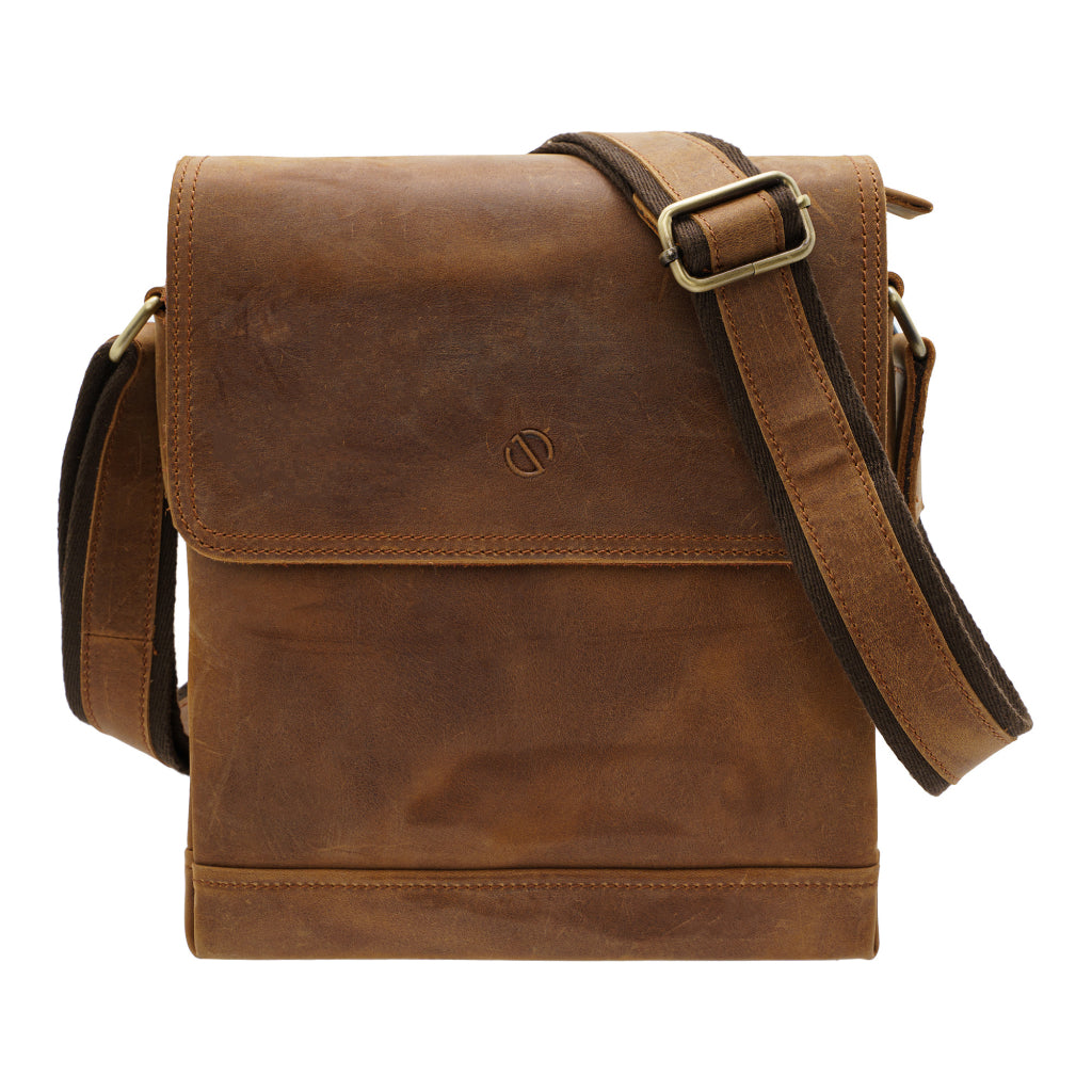 Jack Studio Full Grain Crazy Horse Leather Casual Sling Crossbody Bag For Men - BAC 30838 - Jack Studio Marketing Sdn Bhd