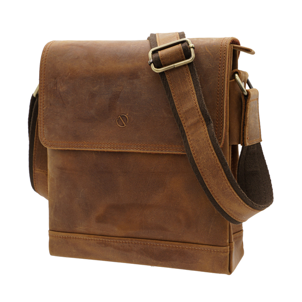 Jack Studio Full Grain Crazy Horse Leather Casual Sling Crossbody Bag For Men - BAC 30838 - Jack Studio Marketing Sdn Bhd