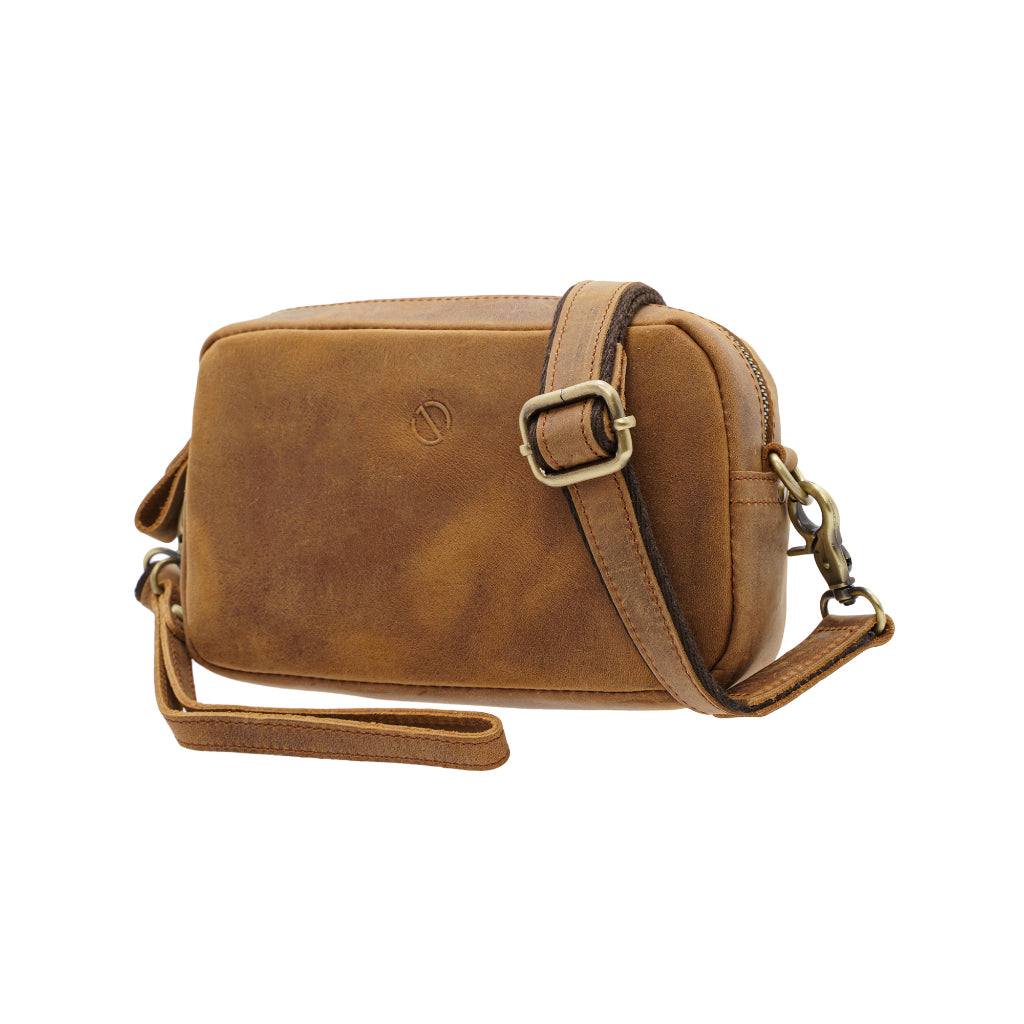 Jack Studio Full Grain Crazy Horse Leather Sling Crossbody Clutch Bag Man - BAC 30833 - Jack Studio Marketing Sdn Bhd