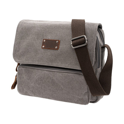 Jack Studio Canvas Leather Crossbody Sling Small Messenger Bag