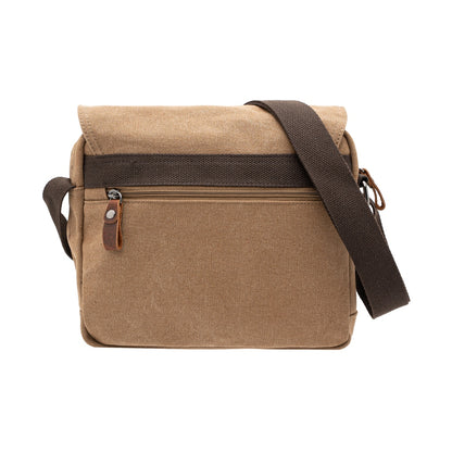 Jack Studio Canvas Leather Crossbody Sling Small Messenger Bag